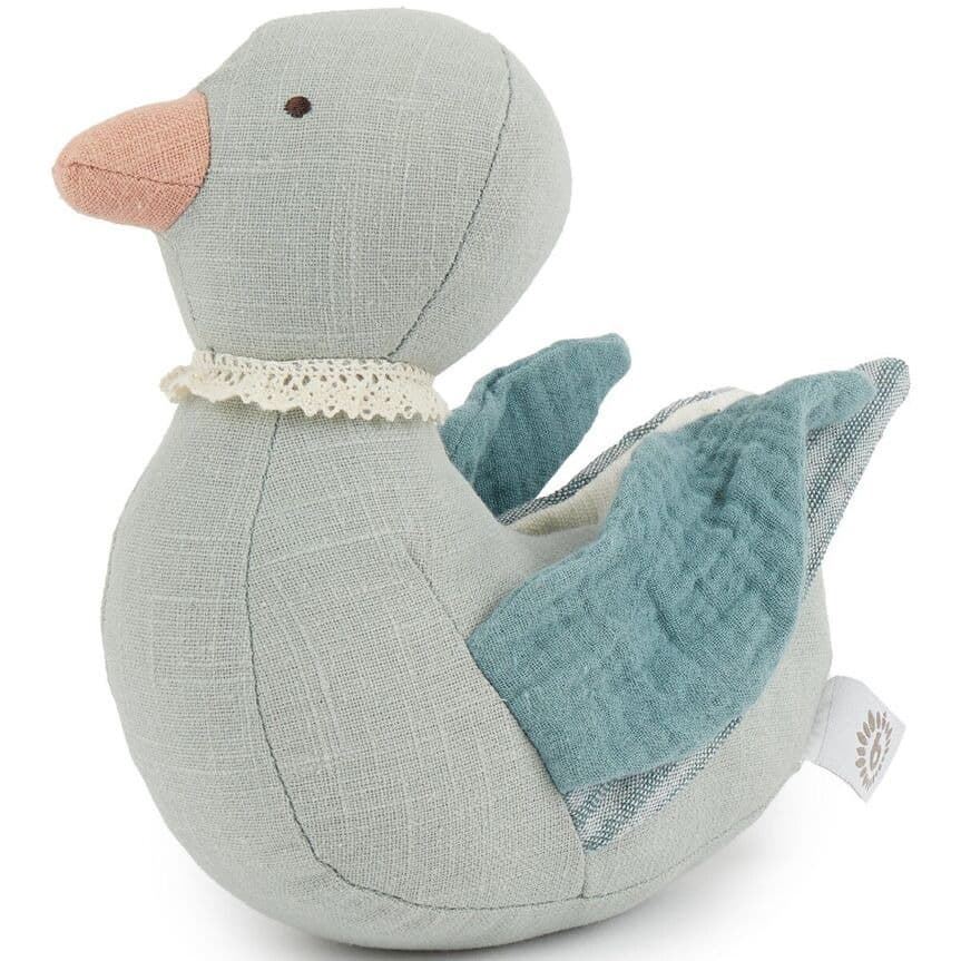 Pato de Peluche de Lino y Algodón - Imagen 1