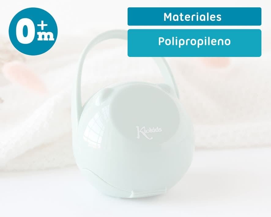 Portachupetes Opaco Salvia para Bebé - Imagen 4