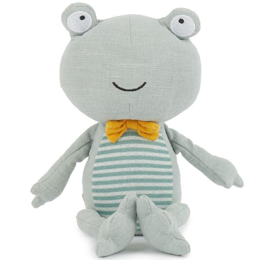 Rana de Peluche de Lino y Algodón - Imagen 1