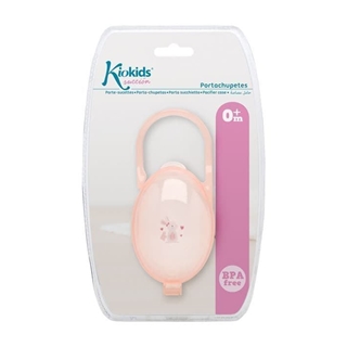 Portachupetes transparente rosa - Imagen 2