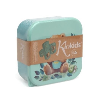 Set Porta-Alimentos Infantil 4 Unidades Oso Verde Salvia - Imagen 2